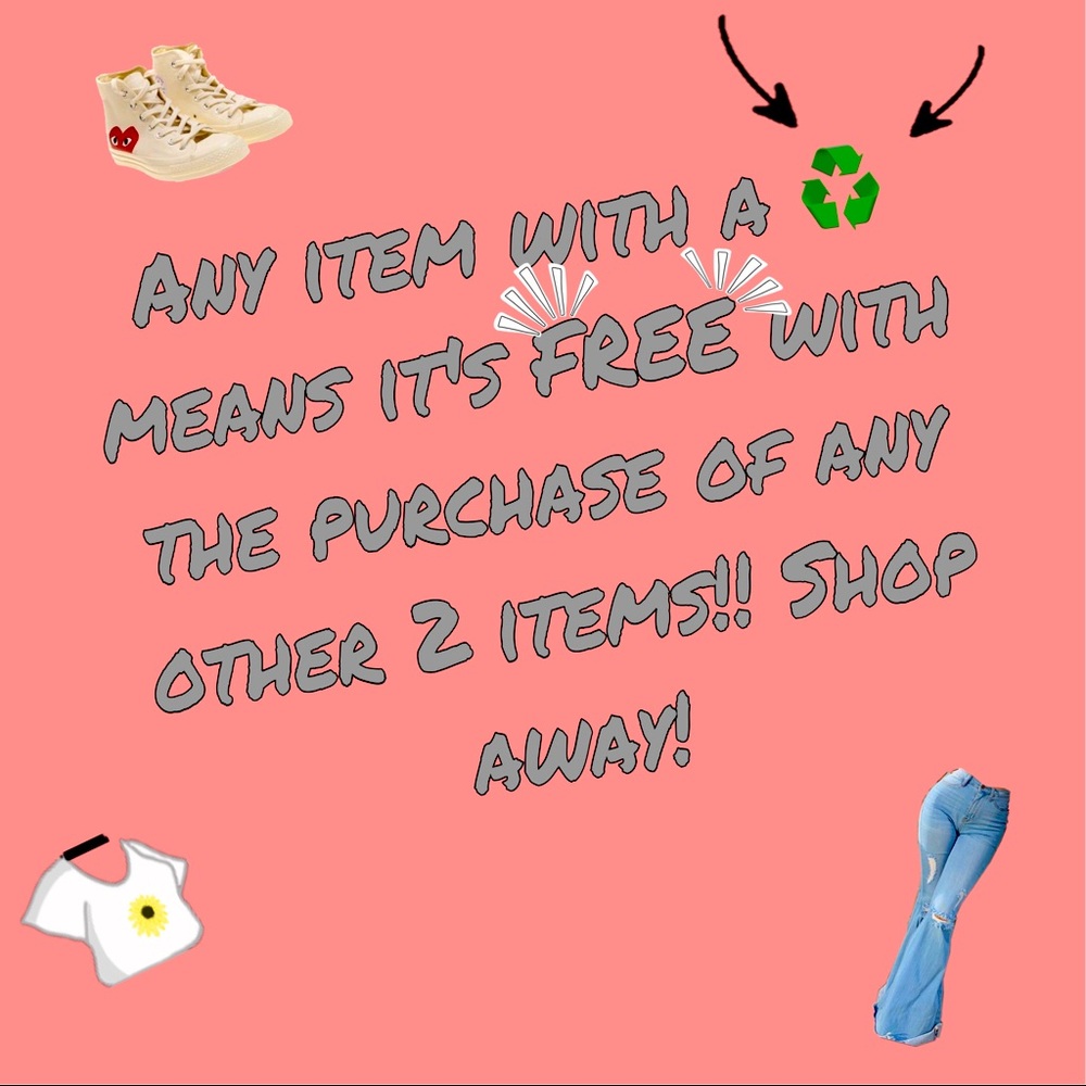 Any item with ♻️free with the purchase of 2 other